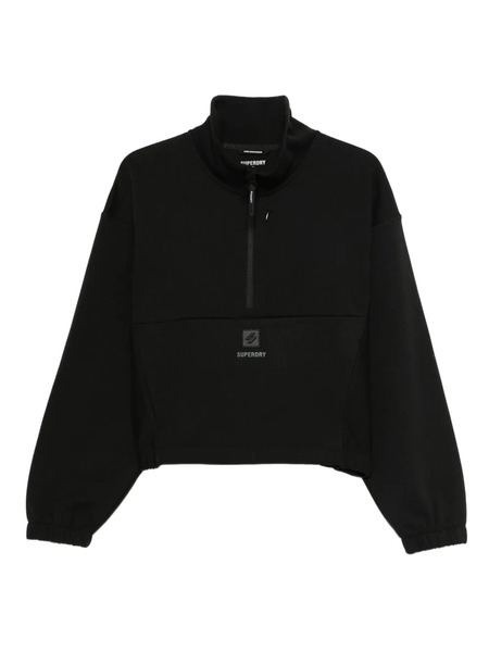  Superdry Zip-neck Sweater - Black 