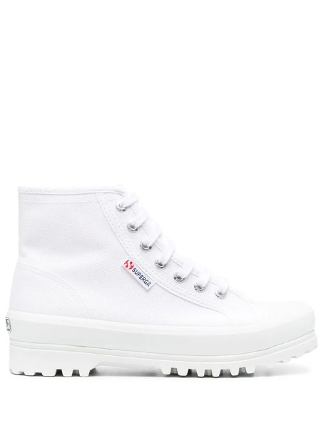  Superga High-top Lace-up Sneakers - White 