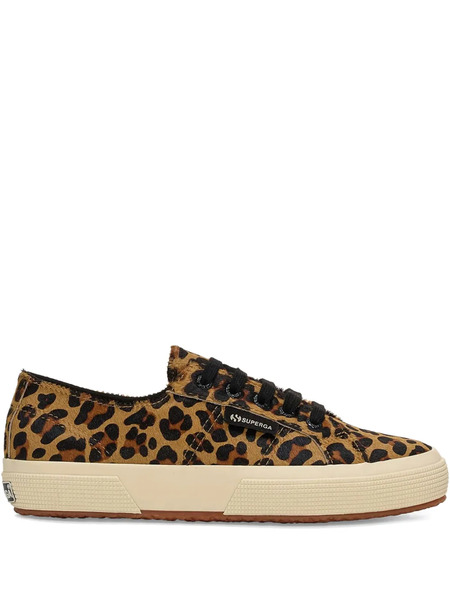  Superga Leopard-print Lace-up Sneakers - Brown 
