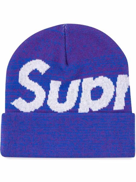  Supreme Big Logo Beanie fw 21 Sneakers - Blue 