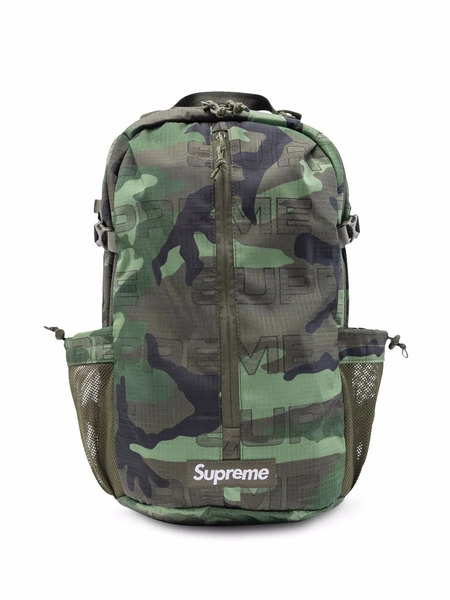  Supreme Camouflage-print Backpack - Green 