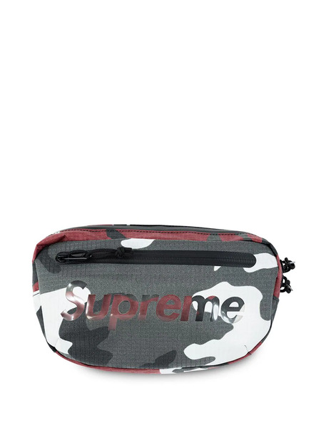 Supreme Camouflage-print Belt Bag - Grey 