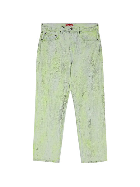  Supreme Crackle Regular Jeans - Green 