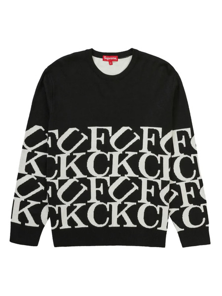  Supreme Fuck All Sweater - Black 