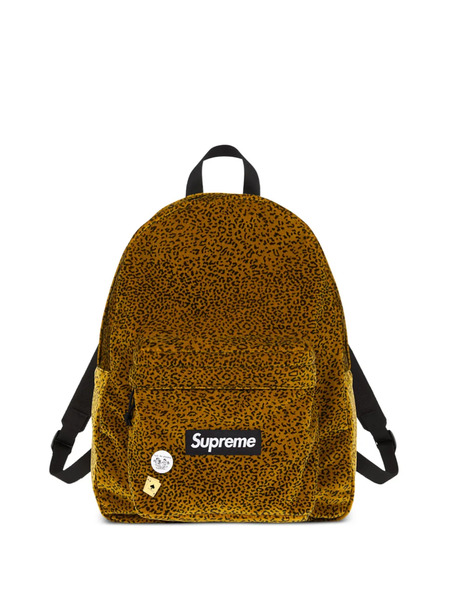  Supreme Leopard-effect Backpack - Brown 