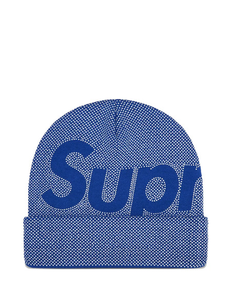  Supreme Logo-detail Beanie Hat - Blue 