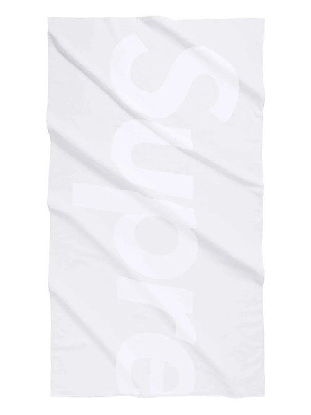  Supreme Logo-jacquard Beach Towel - White 