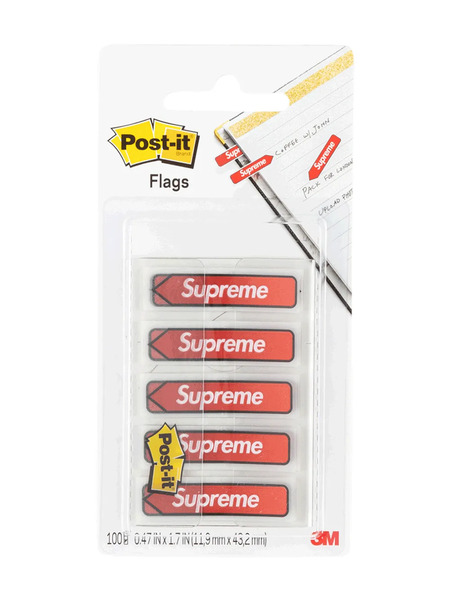  Supreme Logo Print Post-it Notes - Red 
