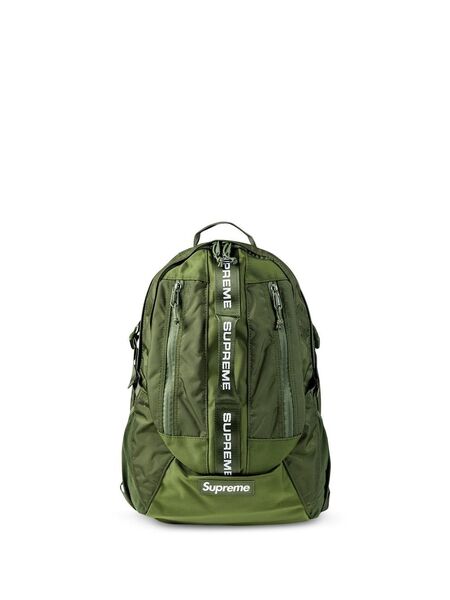  Supreme Logo Strap Backpack - Green 
