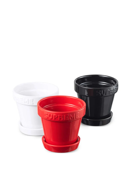  Supreme Mini Planters Planters (set Of Three) - Red 