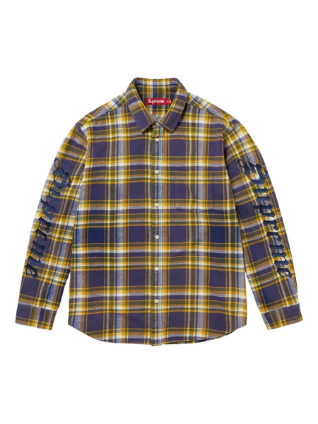  Supreme Plaid Flannel Shirt - Blue 