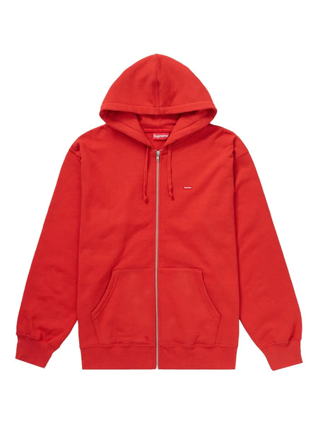  Supreme Small Box Zip-up Hoodie - Red 
