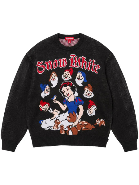  Supreme Snow White black Sweater 