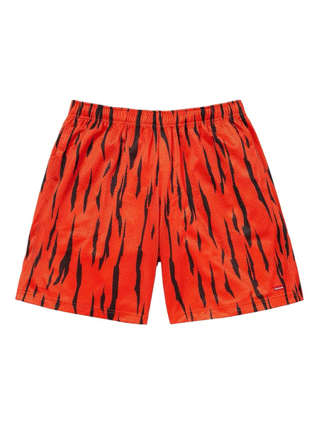  Supreme Tiger-stripe Mesh Shorts - Red 