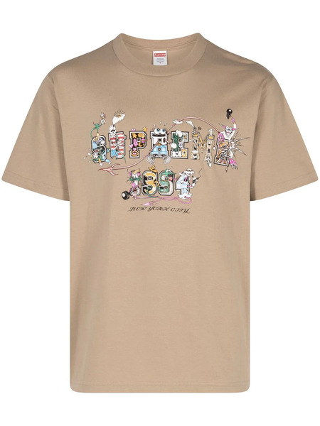  Supreme Varsity Cotton T-shirt - Neutrals 