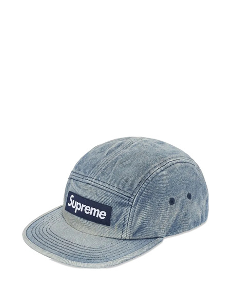  Supreme Washed Denim Cap - Blue 