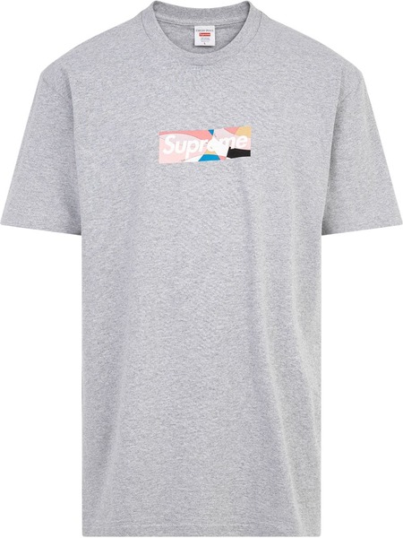  Supreme X Emilio Pucci Box Logo Crew Neck T-shirt - Grey 