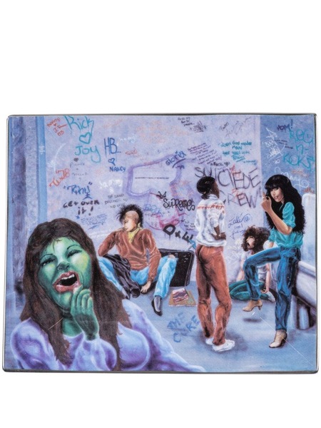  Supreme X Lady Pink Ladies Room multicolour Ceramic Tray (15cm X 18cm) - White 