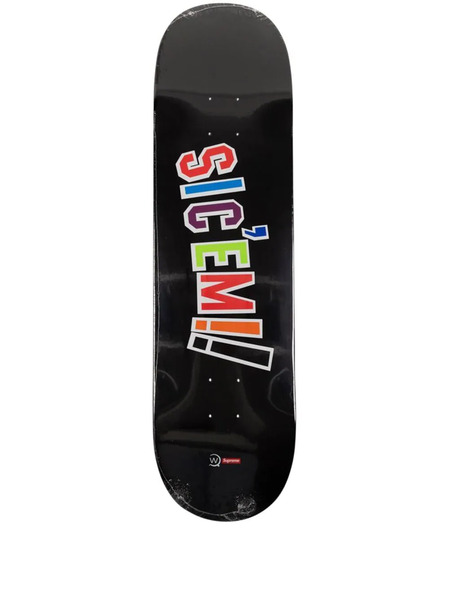  Supreme X Wtaps Sic'em! Skateboard Deck - Black 