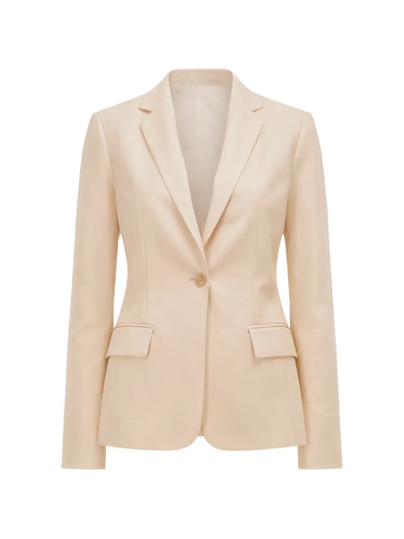  Susan Bender Notched Lapels Blazer - Neutrals 