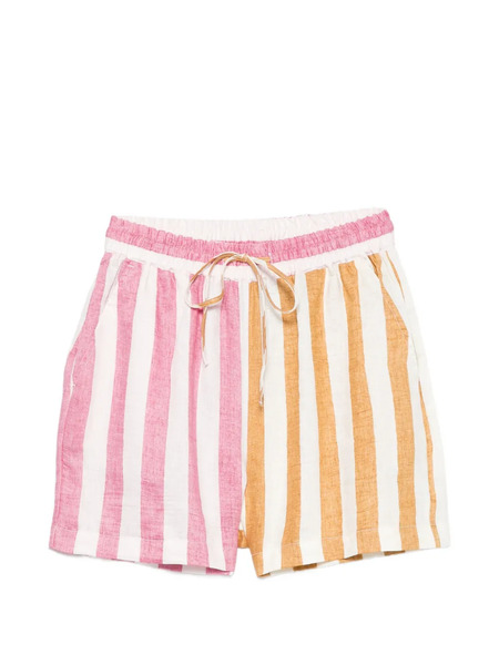  Susanna Blu Striped Drawstring Shorts - White 