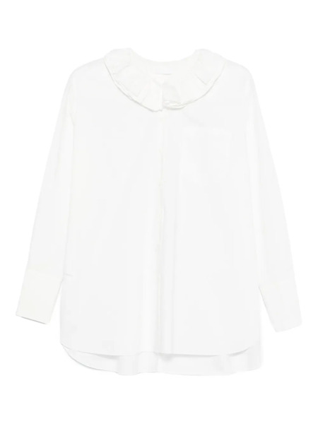  Susanne Bommer Ruffled-collar Shirt - White 