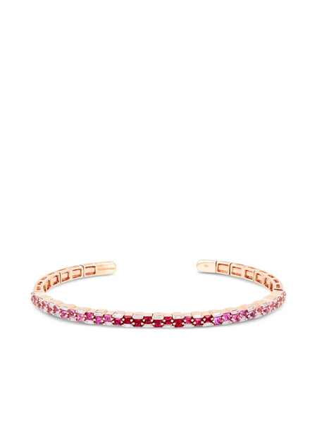  Suzanne Kalan 18k Rose Gold Multi-stone Bangle 