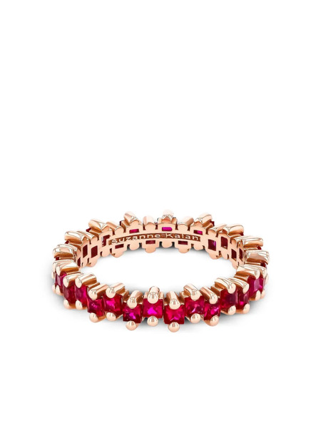  Suzanne Kalan 18kt Rose Gold Ruby Eternity Band - Pink 