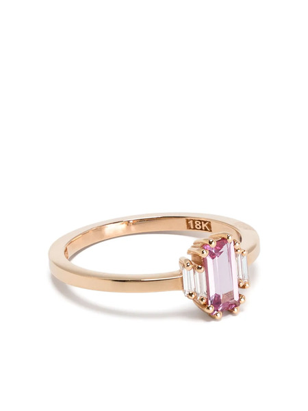  Suzanne Kalan 18kt Rose Gold Sapphire And Diamonds Ring 