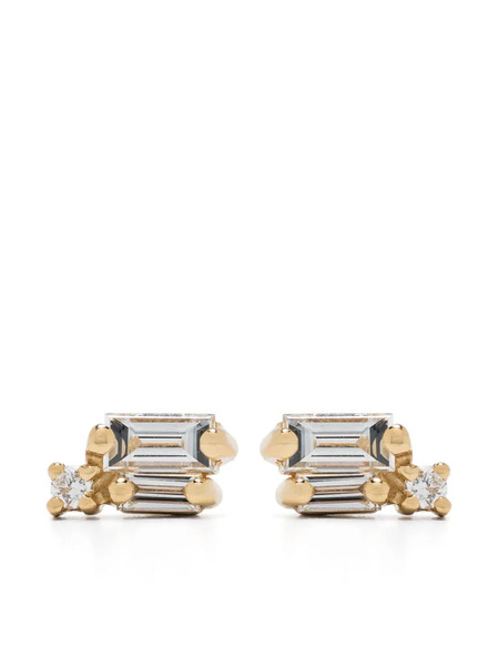  Suzanne Kalan 18kt Yellow Gold Bold Burst Diamond Stud Earrings 