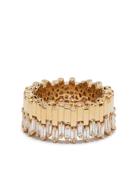  Suzanne Kalan 18kt Yellow Gold Midi Stacker Diamond Eternity Ring 