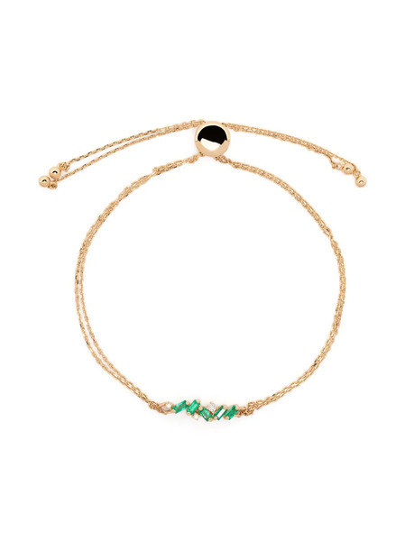  Suzanne Kalan 18kt Yellow Gold Willow Emerald Bracelet 