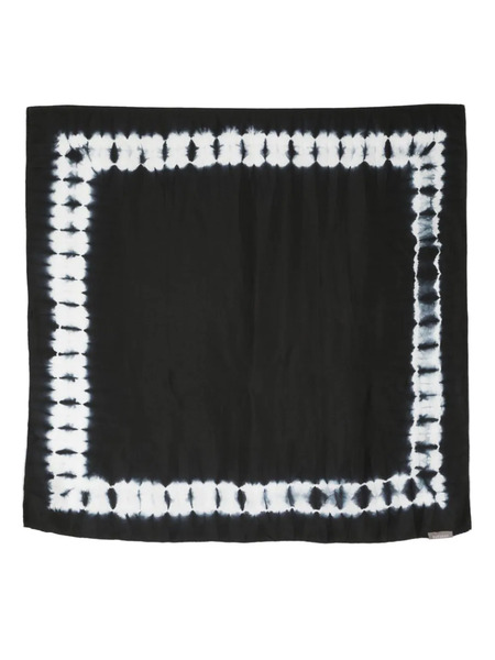  Suzusan Abstract-print Silk Scarf - Black 