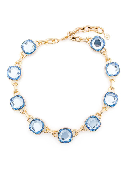  Swarovski Chroma Twist Necklace - Gold 