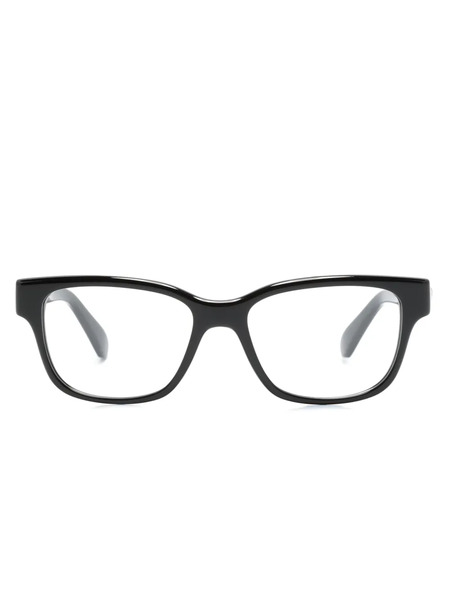  Swarovski Eyewear Crystal-embellished Square-frame Glasses - Black 