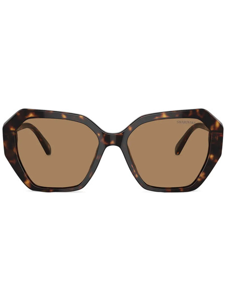  Swarovski Eyewear Crystal-embellished Sunglasses - Brown 
