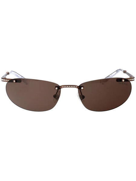  Swarovski Eyewear Crystal-embellished Sunglasses - Brown 