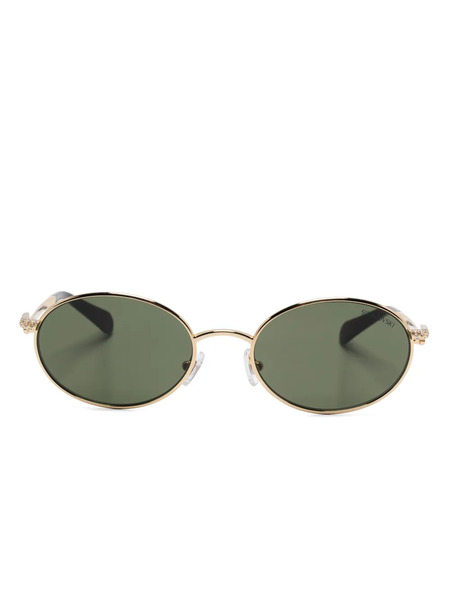  Swarovski Eyewear Oval-frame Sunglasses - Gold 