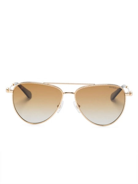  Swarovski Eyewear Sk7031 Sunglasses - Gold 