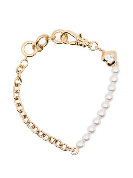  Swarovski Heart Bracelet - Gold 