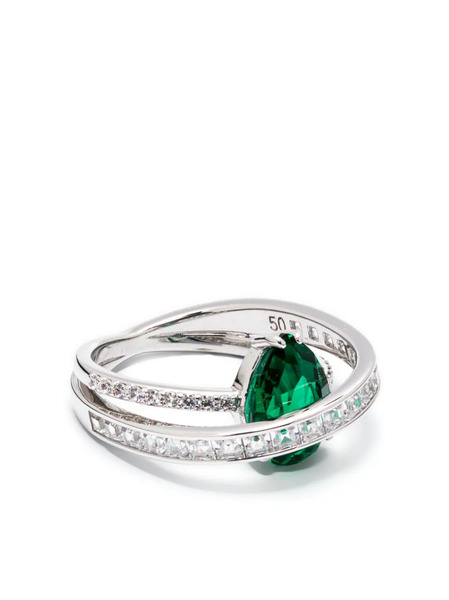  Swarovski Hyperbola Cocktail Ring - Silver 