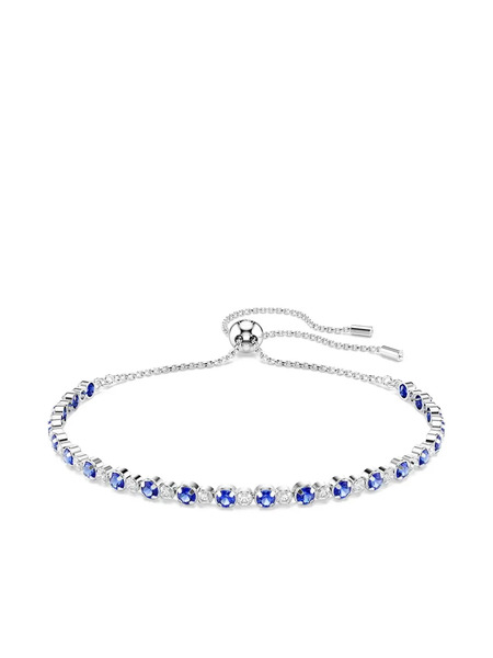  Swarovski Matrix Tennis Round-cut Stone Bracelet - Silver 