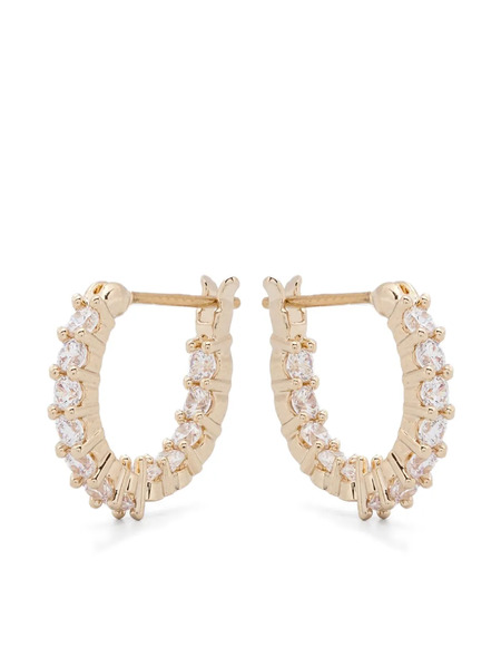  Swarovski Matrix Vittore Hoop Earrings - Gold 