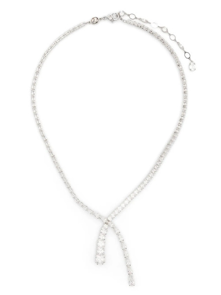  Swarovski Matrix Y Necklace - Silver 