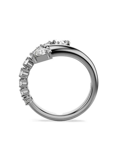  Swarovski Triangle Crystal Ring - Silver 