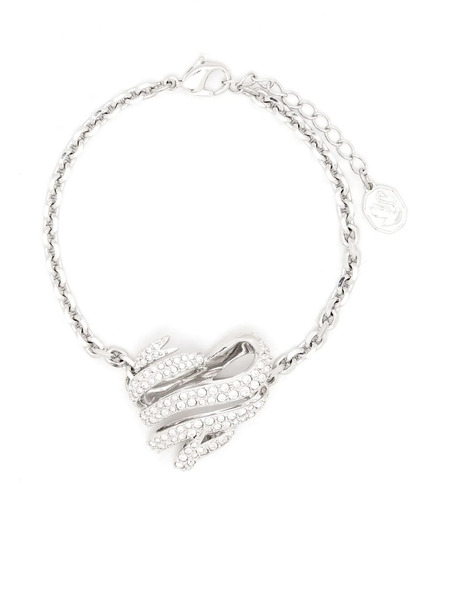  Swarovski Volta Heart-charm Bracelet - Silver 