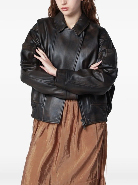  Swd By S.w.o.r.d. Patch Bomber Jacket - Brown 