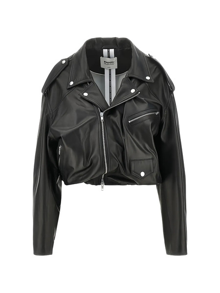  Sword Balloon-fit Biker Jacket - Black 