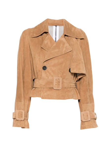  Sword Belted Trench Jacket - Brown 