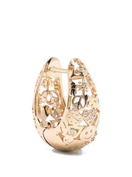  Sydney Evan 14k Gold Diamond Earrings 